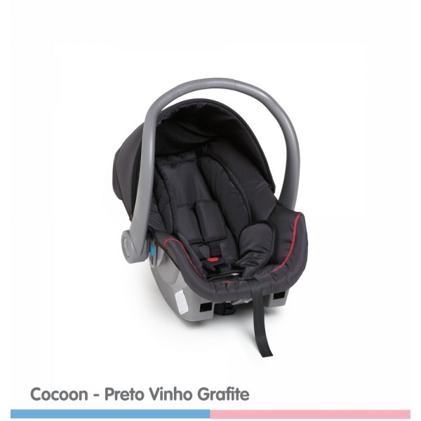 Bebê Conforto Cocoon Preto/Vinho
